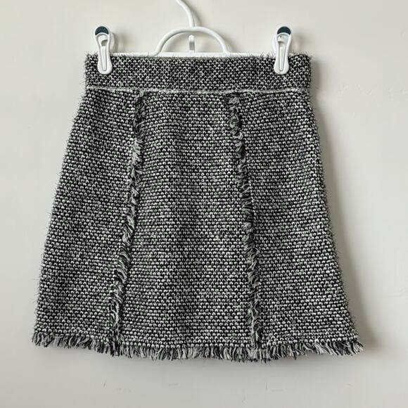 Paola Bernardi Two Piece SET Black And White Tweed Skirt Top Set Size: XS - Picture 6 of 7